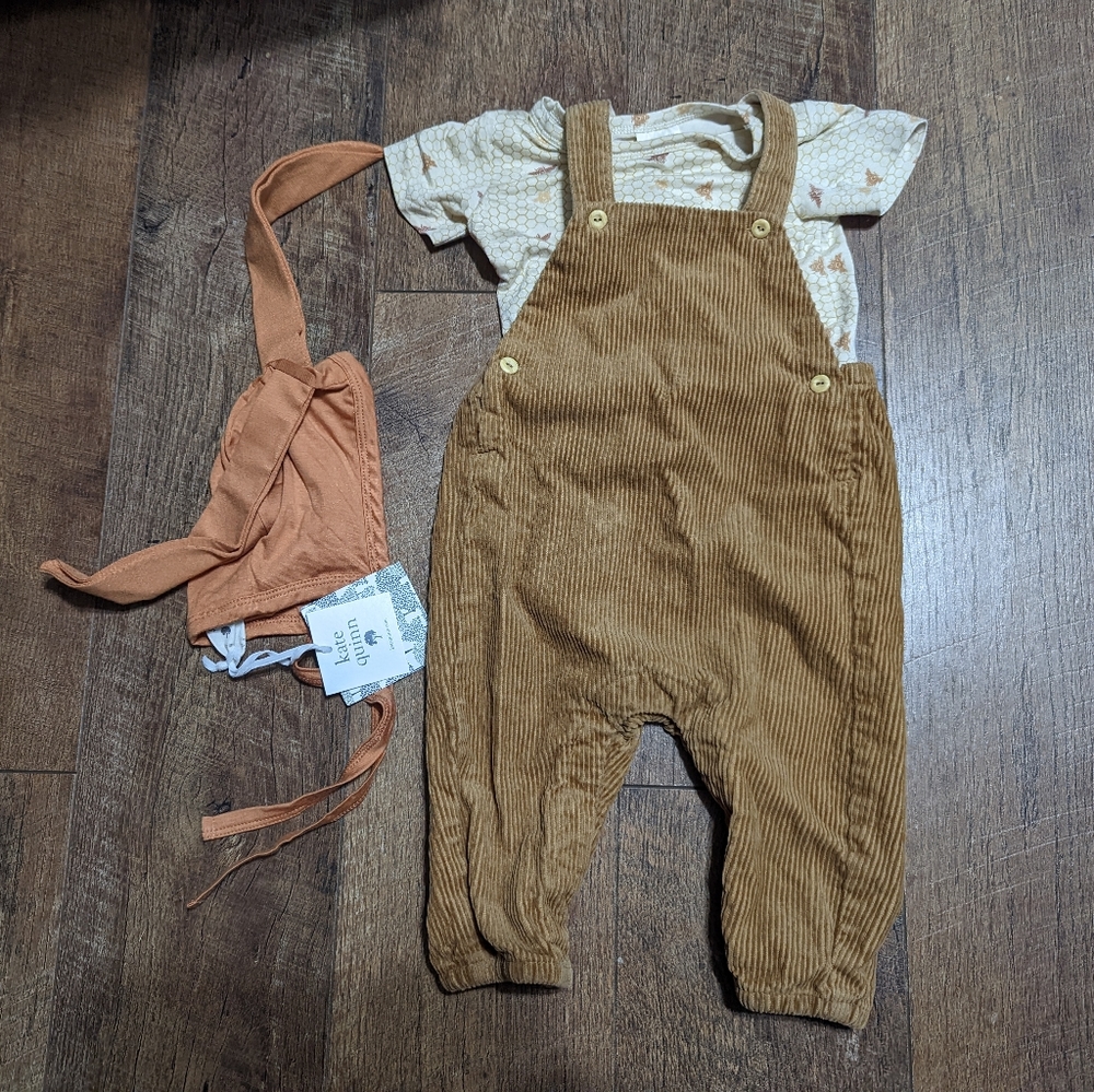 3-6 mo Kate quinn honeycomb bee Bundle baby boy girl gender neutral